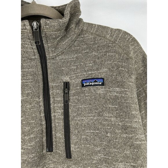 Patagonia Men’s Medium Better Sweater 1/4 Zip Pullover Pale Khaki STY25522FA15 - Picture 8 of 13